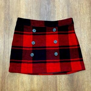 Plaid mini skirt